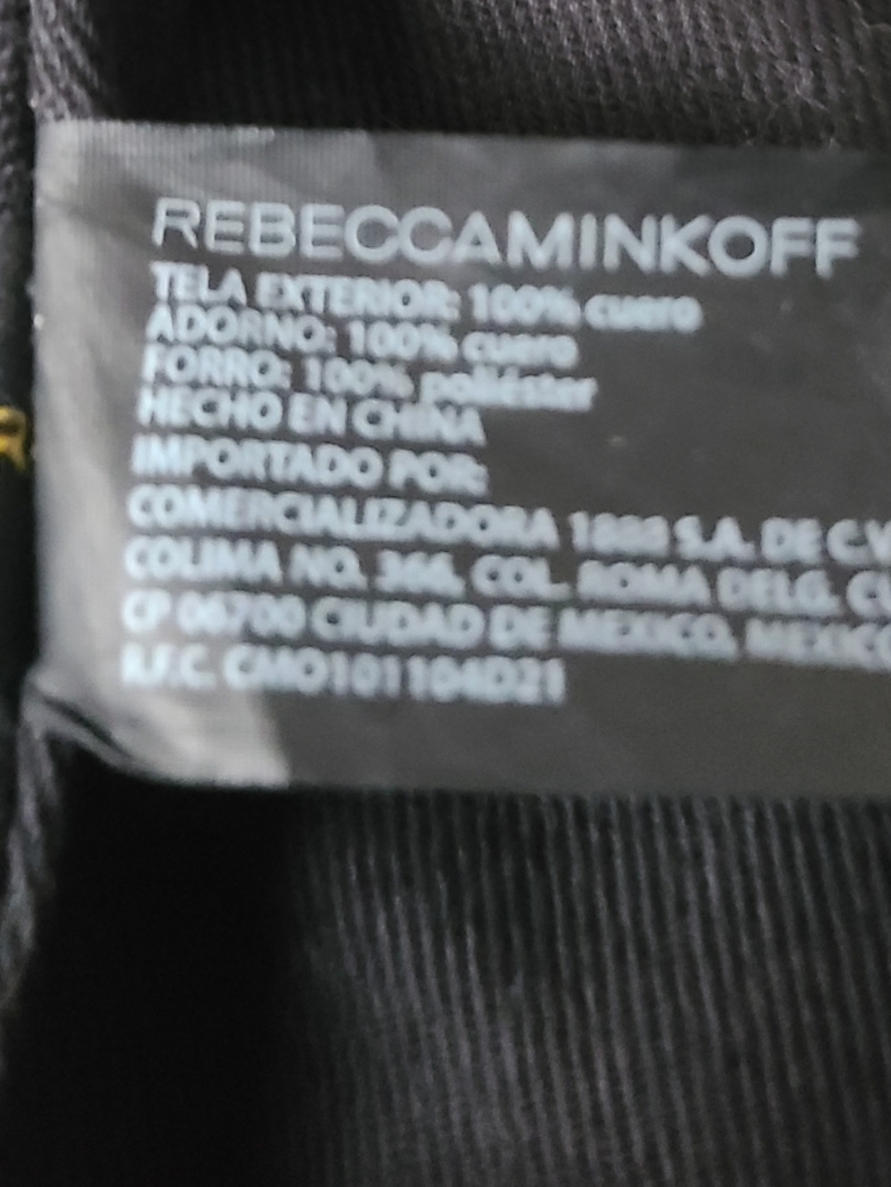 Rebecca Minkoff Black Leather Crossbody Saddle Bag with Chain Detail - Picture 15 of 15